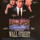 WALL STREET MOVIE POSTER SIGNED BY CAST