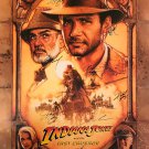 Indiana Jones Signed Movie Poster
