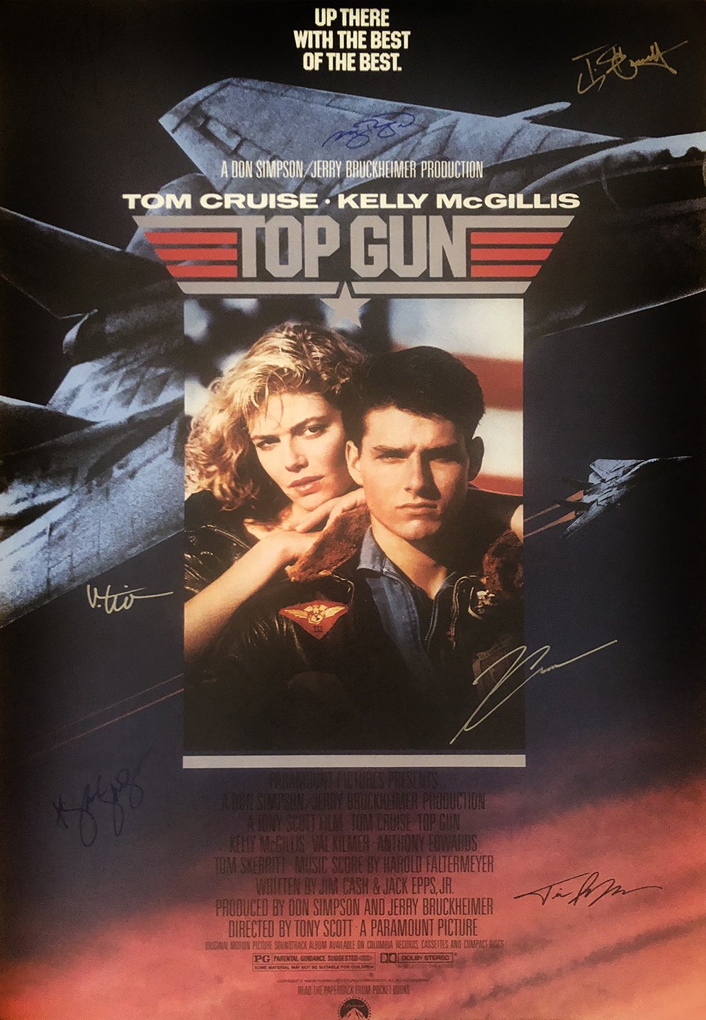 Top Gun Signed Movie Poster