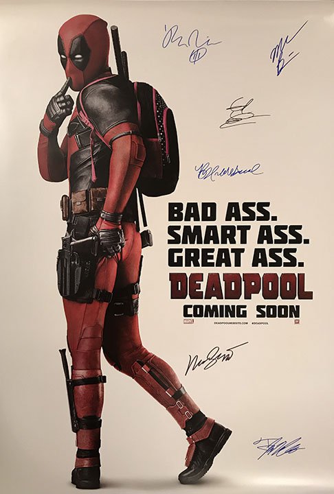 Deadpool Signed Movie Poster