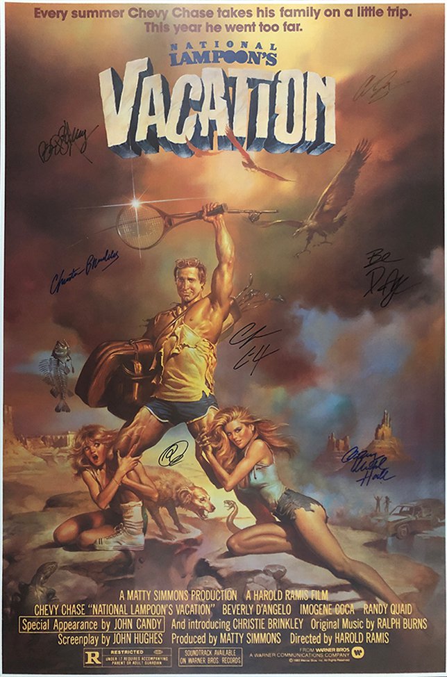 NATIONAL LAMPOONâ��S VACATION SIGNED POSTER