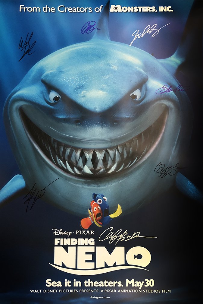 FINDING NEMO Signed Movie Poster