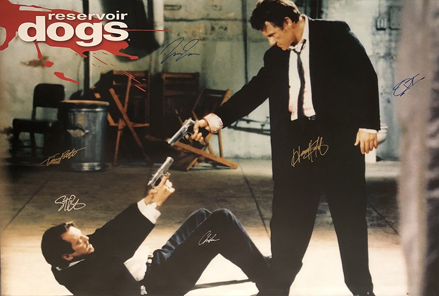 Reservoir Dogs Signed Movie Poster