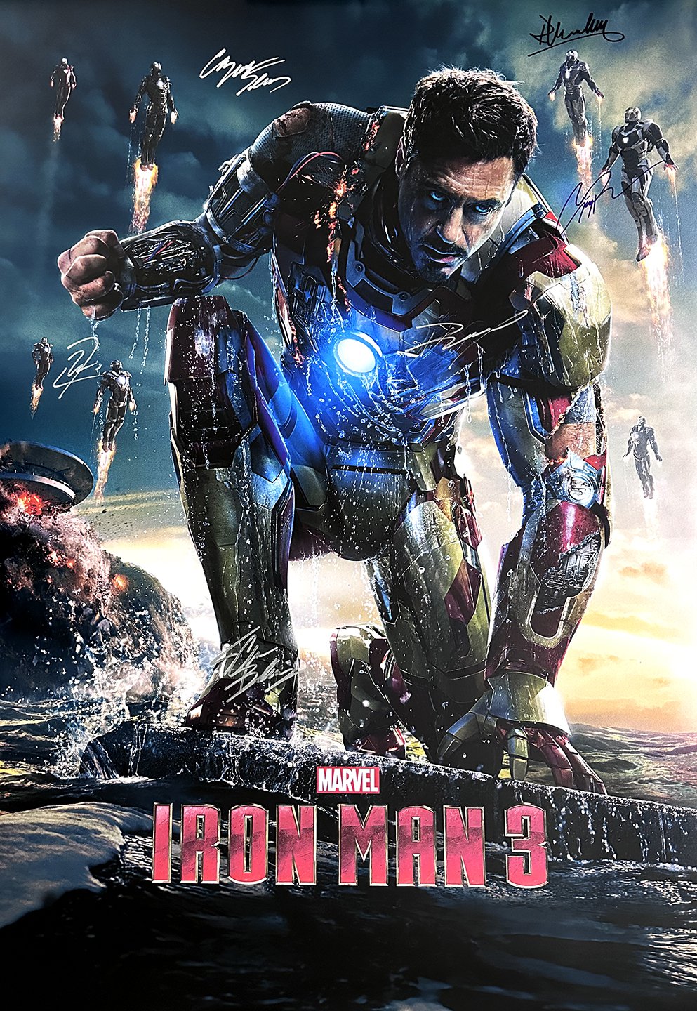 IRON MAN 3  Signed Movie Poster