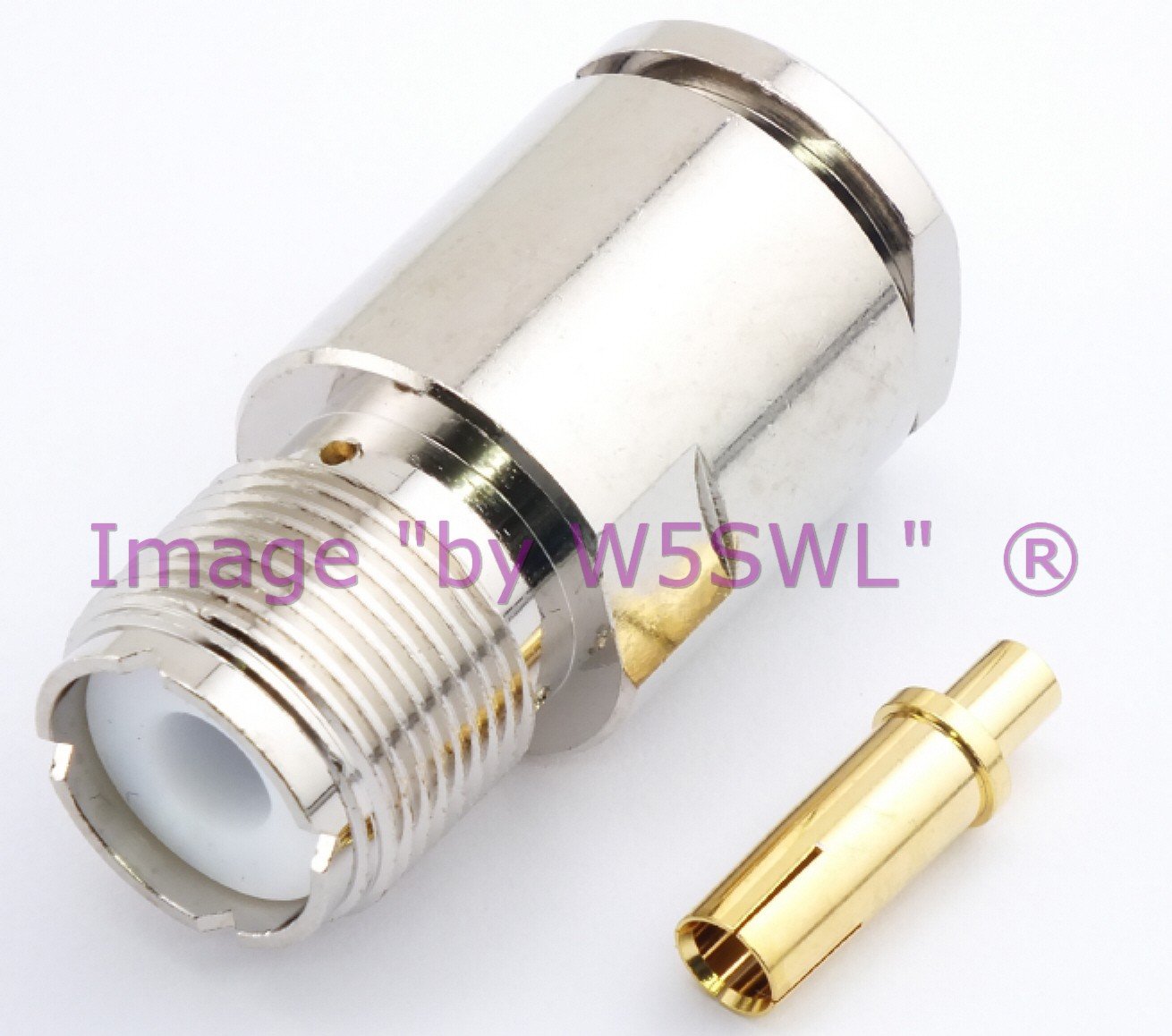 Coax Connector UHF Female Clamp for LMR400 Series Cable by W5SWL