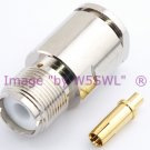 Coax Connector UHF Female Clamp for LMR-400 Series Cable - by W5SWL ®