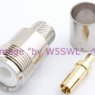 Coax Connector UHF Female Crimp for RG-8 RG-213 Series Cable - by W5SWL ®
