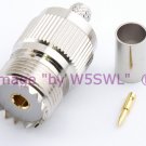 Coax Connector UHF Female Crimp for RG-8X LMR-240 Series Cable - by W5SWL ®