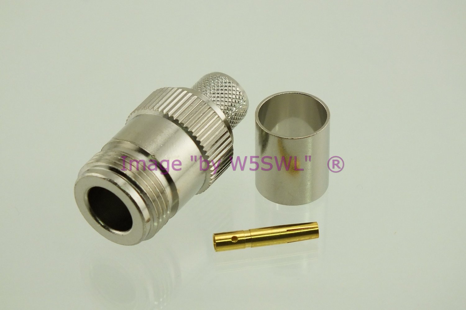 Coax Connector N Female Crimp for RG-8A/U RG-213 Series Cable - by W5SWL