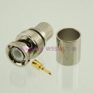 Coax Connector BNC Male Crimp for LMR-400 Series Cable 2-Pack - by W5SWL ®