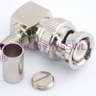 Coax Connector BNC Male Crimp Right Angle for RG-8X LMR-240 Series Cable - by W5SWL ®