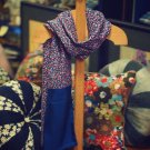 Hand painted silk scarf purple flower Silk Scarves Spring RB392 FREE SHIPPING
