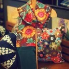 Hand painted silk scarf large flower Silk Scarves Spring RB395 FREE SHIPPING