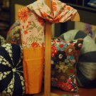 Hand painted silk scarf orange flower Silk Scarves Spring RB401 FREE SHIPPING