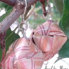 Handmade origami cube earrings