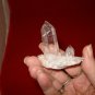 WATER CLEAR KEY QUARTZ CRYSTAL CLUSTER 2009884