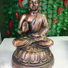 18.2" Sakyamuni Bronze Buddha Statue Seated on Lotus Very Large