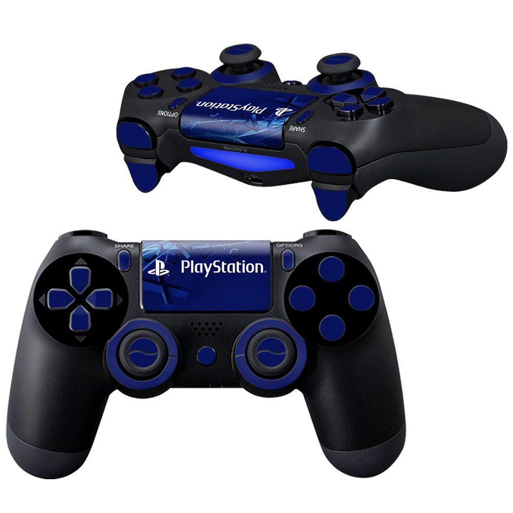 Синяя playstation. PLAYSTATION 4 Controller. Плейстейшен 4 про скины. Геймпад ps4 Thunder. Blue PLAYSTATION 4 Controller.