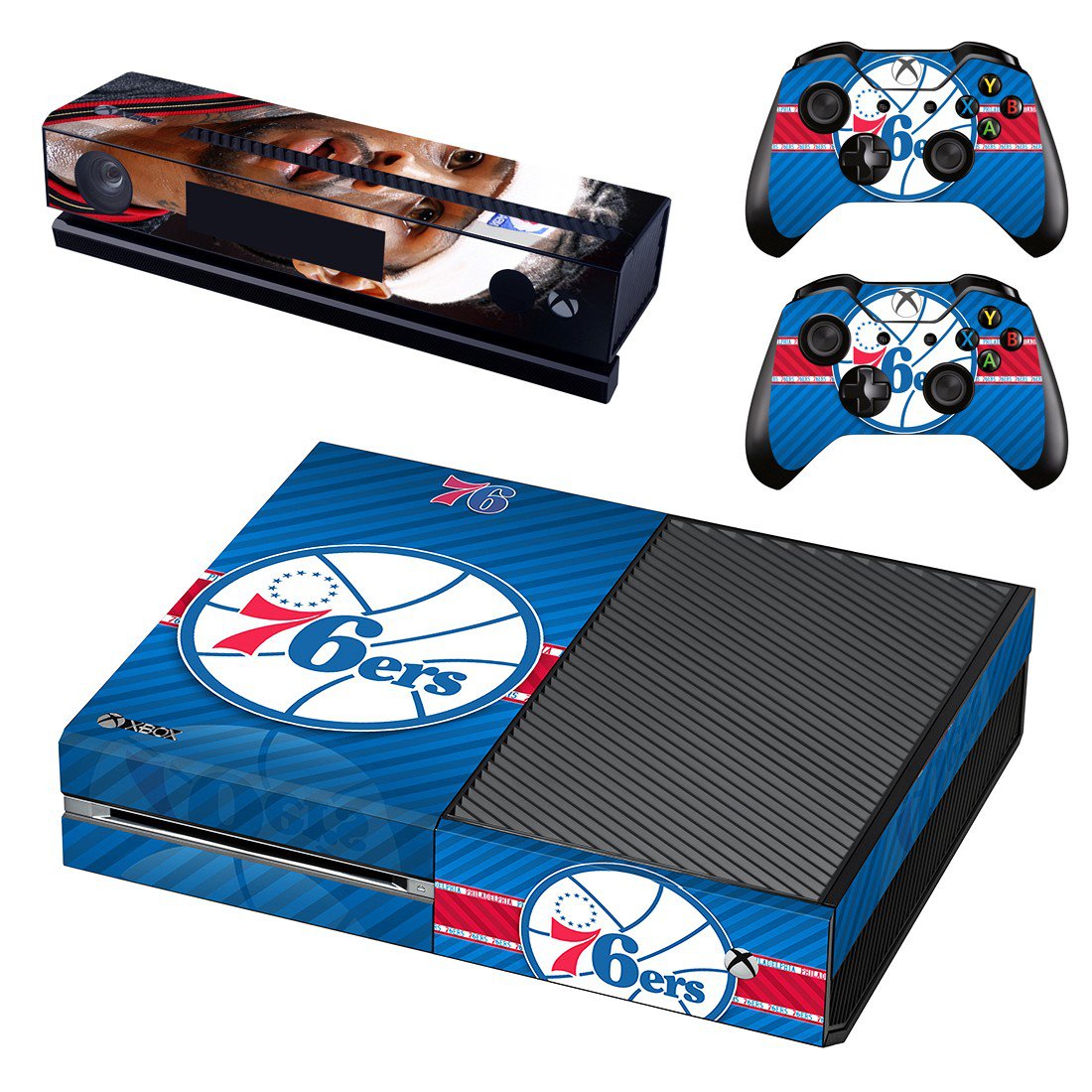 Philadelphia 76ers skin decal for Xbox one console and controllers
