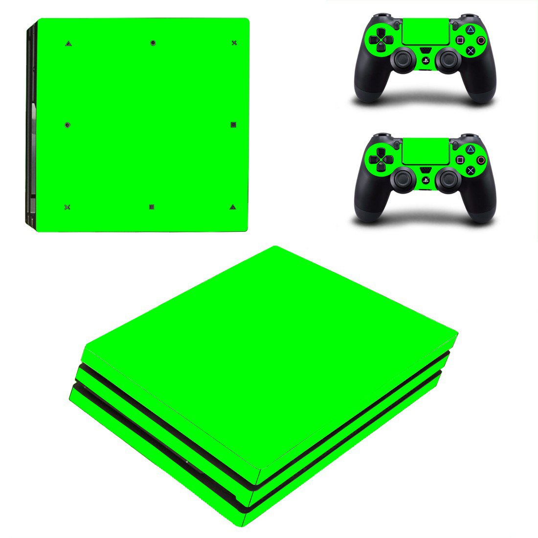 Yellow Texture ps4 pro skin decal for console and controllers