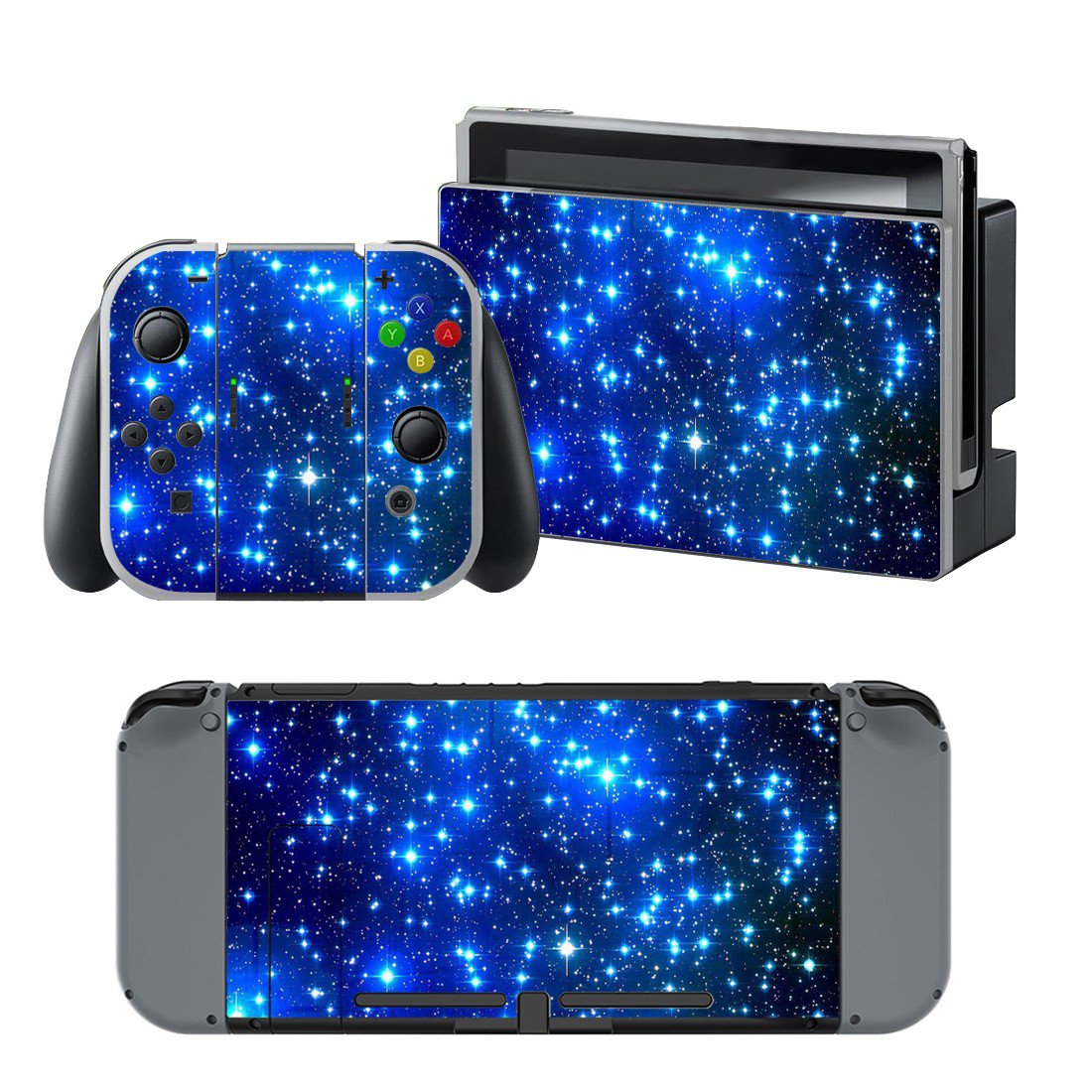 Starry sky design decal for Nintendo switch console sticker skin