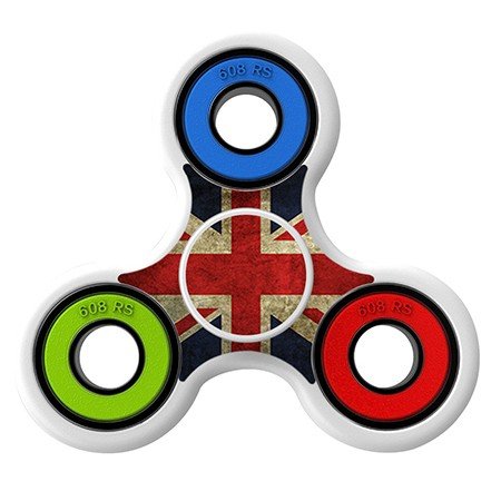 UK Flag Skin Decal for Hand Fidget Spinner sticker toy