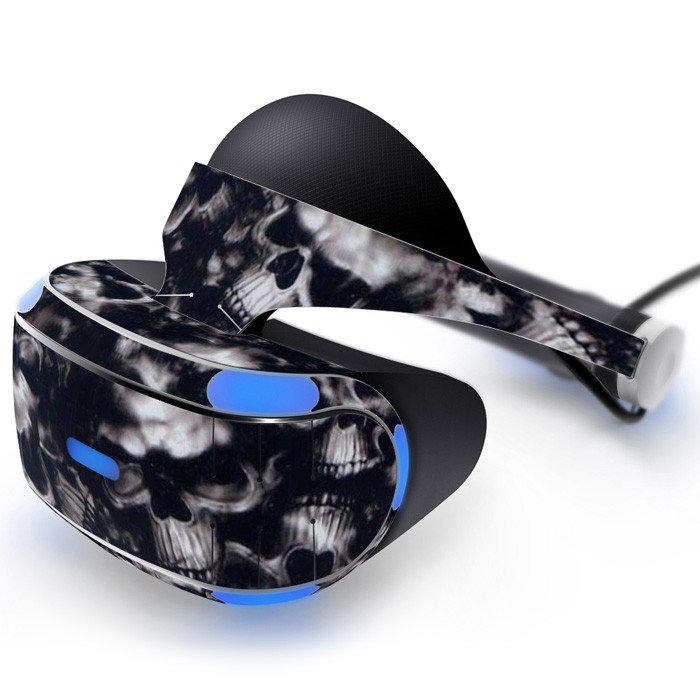 Broken skull Skin Decal for Playstation VR PS4 Headset cover sticker