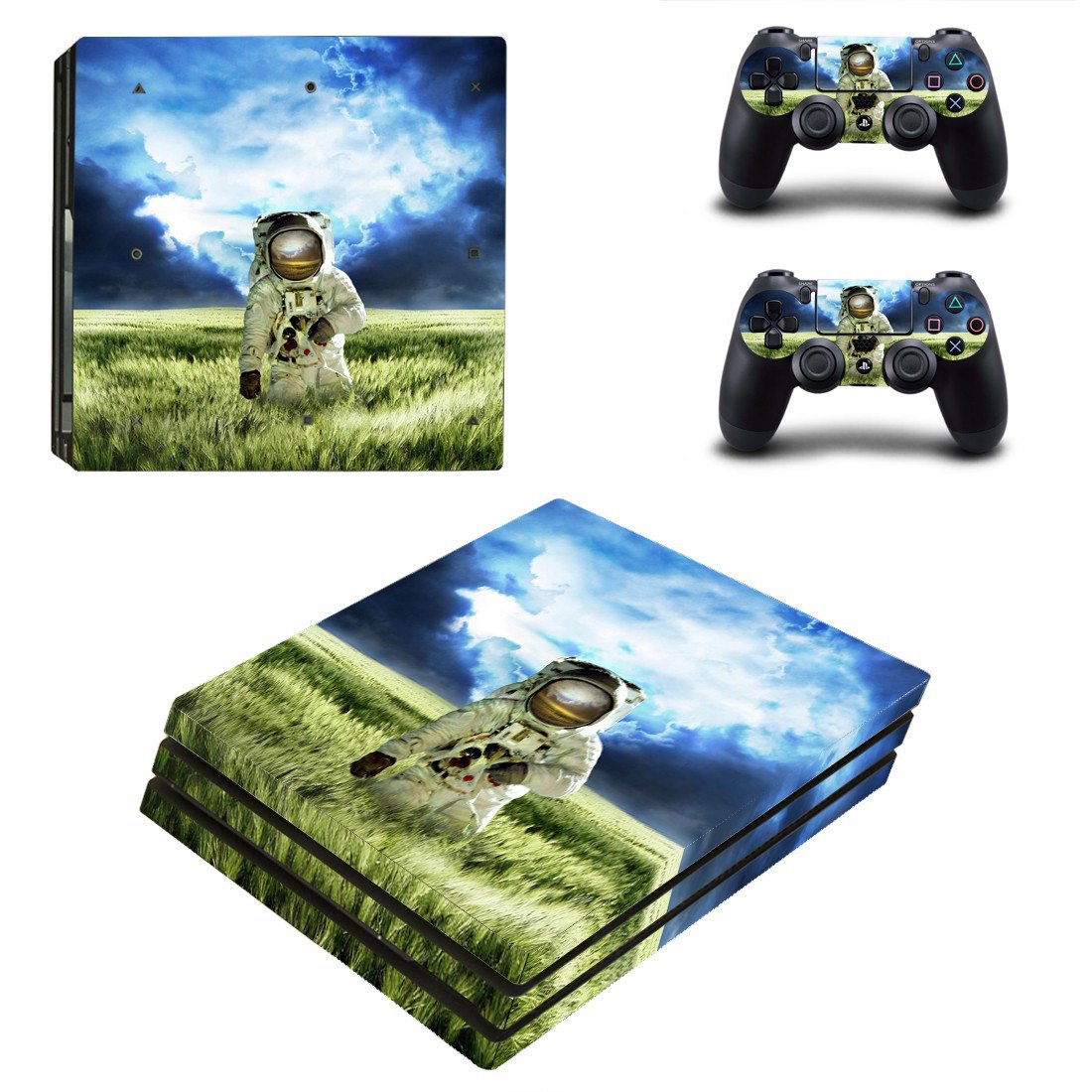 Landing astronaut skin decal for console and controllers