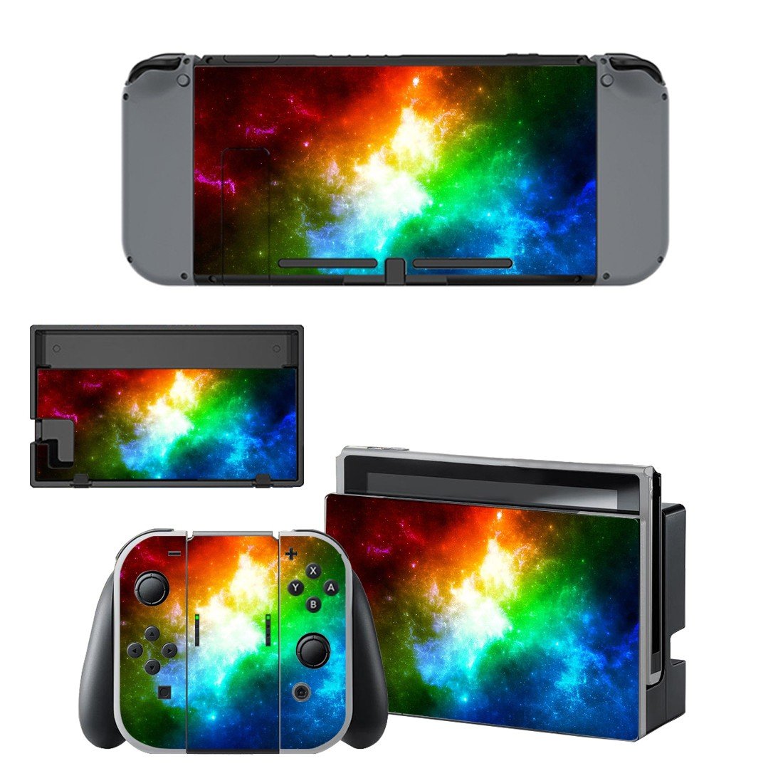 Space scene decal for Nintendo switch console sticker skin