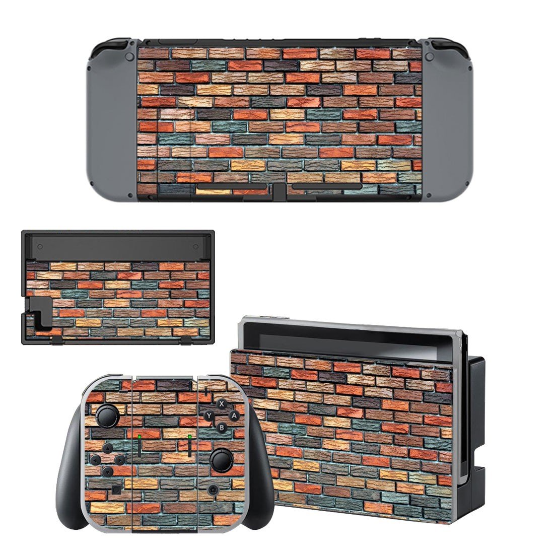 Blurry wallNintendo switch console sticker skin