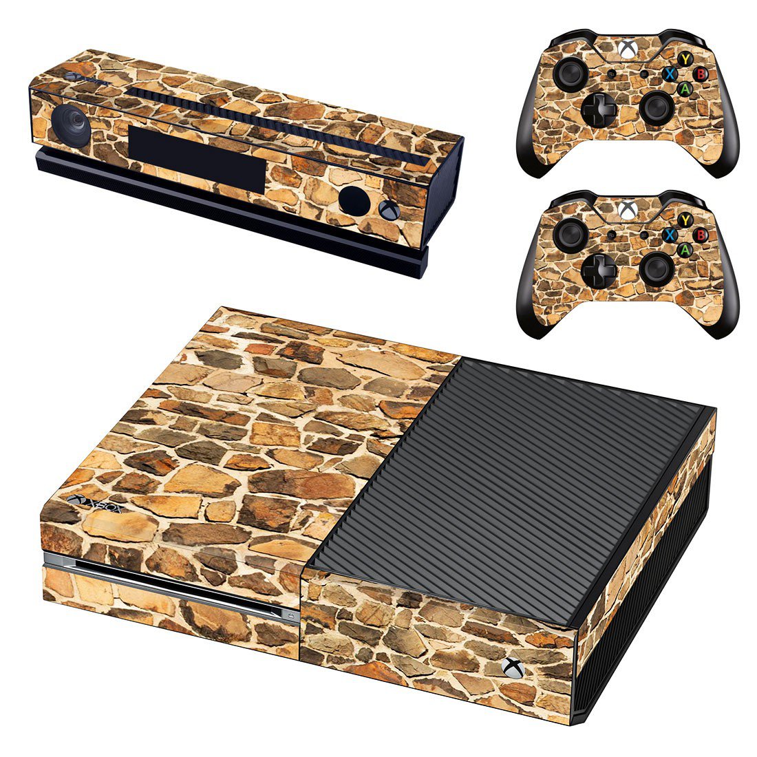 Stone Wall skin decal for Xbox one console and controllers