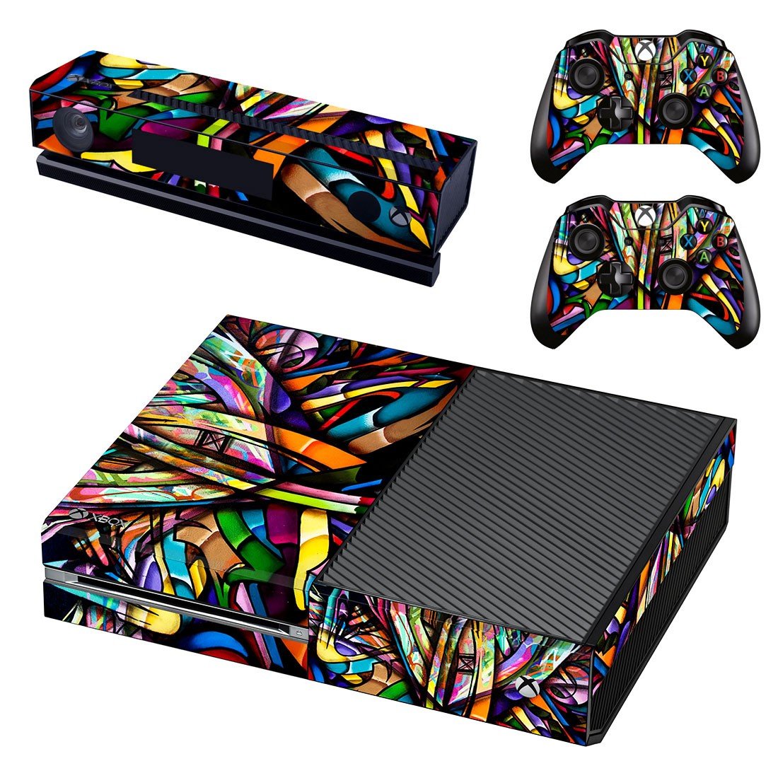 Colorful anime skin decal for Xbox one console and controllers