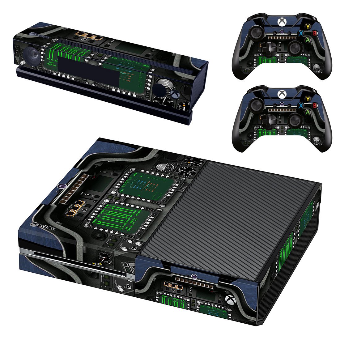 Custom Amplifier print skin decal for Xbox one console and controllers