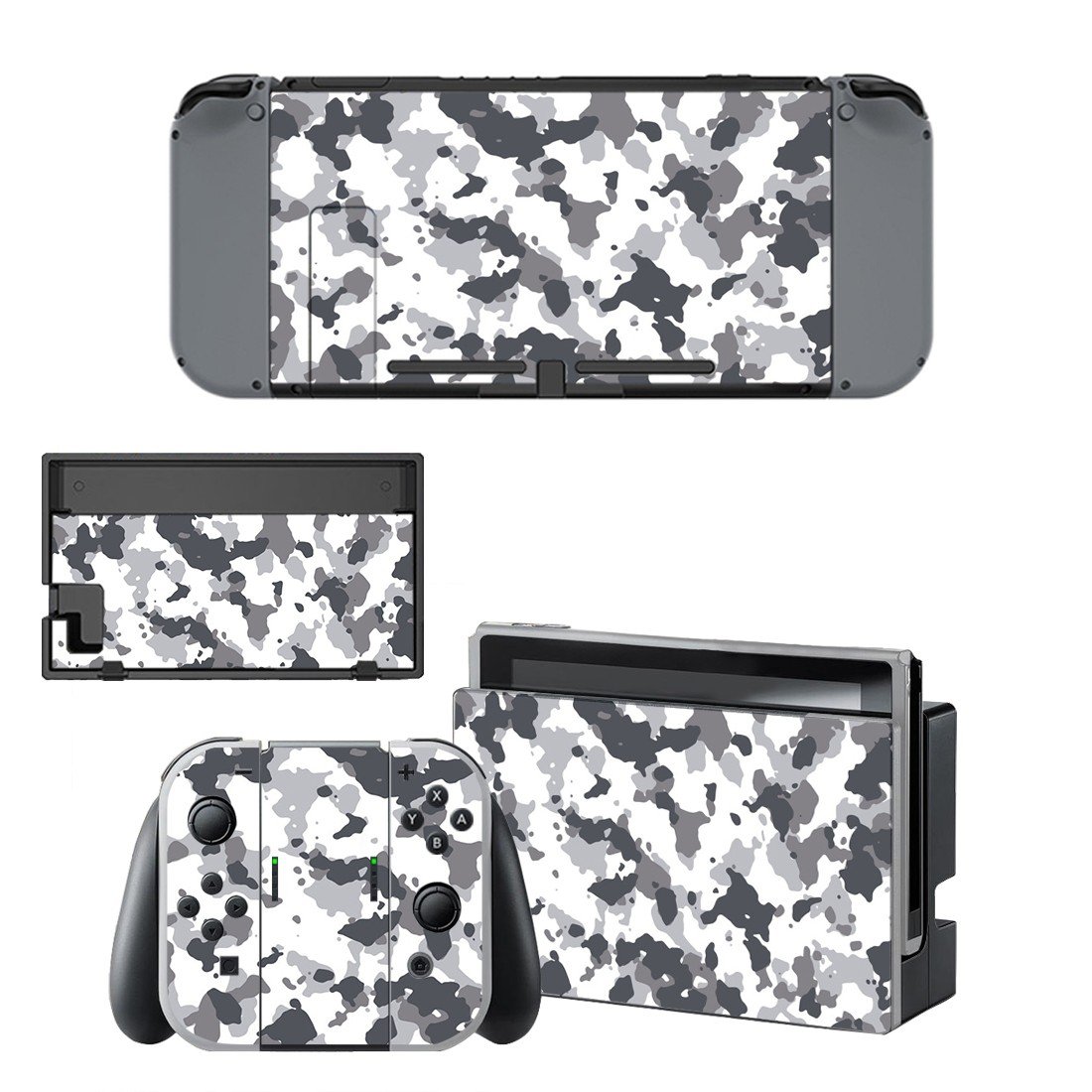 Camouflage Nintendo switch console sticker skin