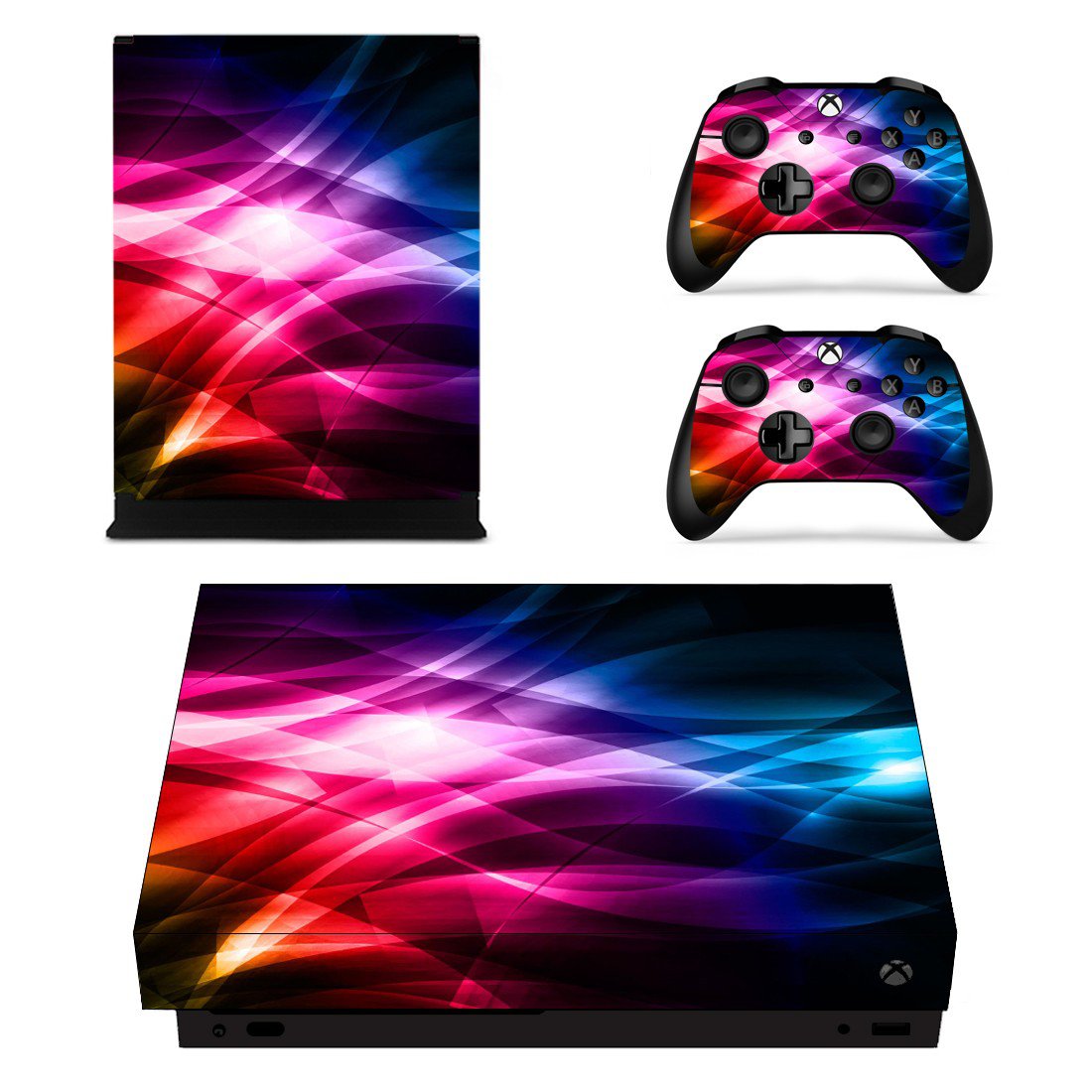 Abstract Gradient Pattern xbox one X skin decal for console and 2