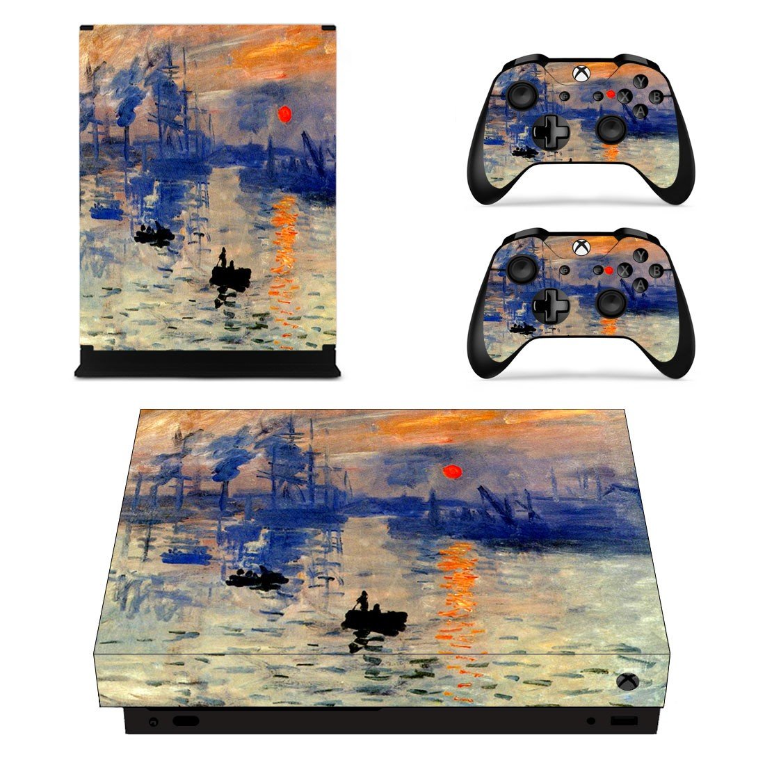 Vincent van gogh sunflowers xbox one X skin decal for console and 2