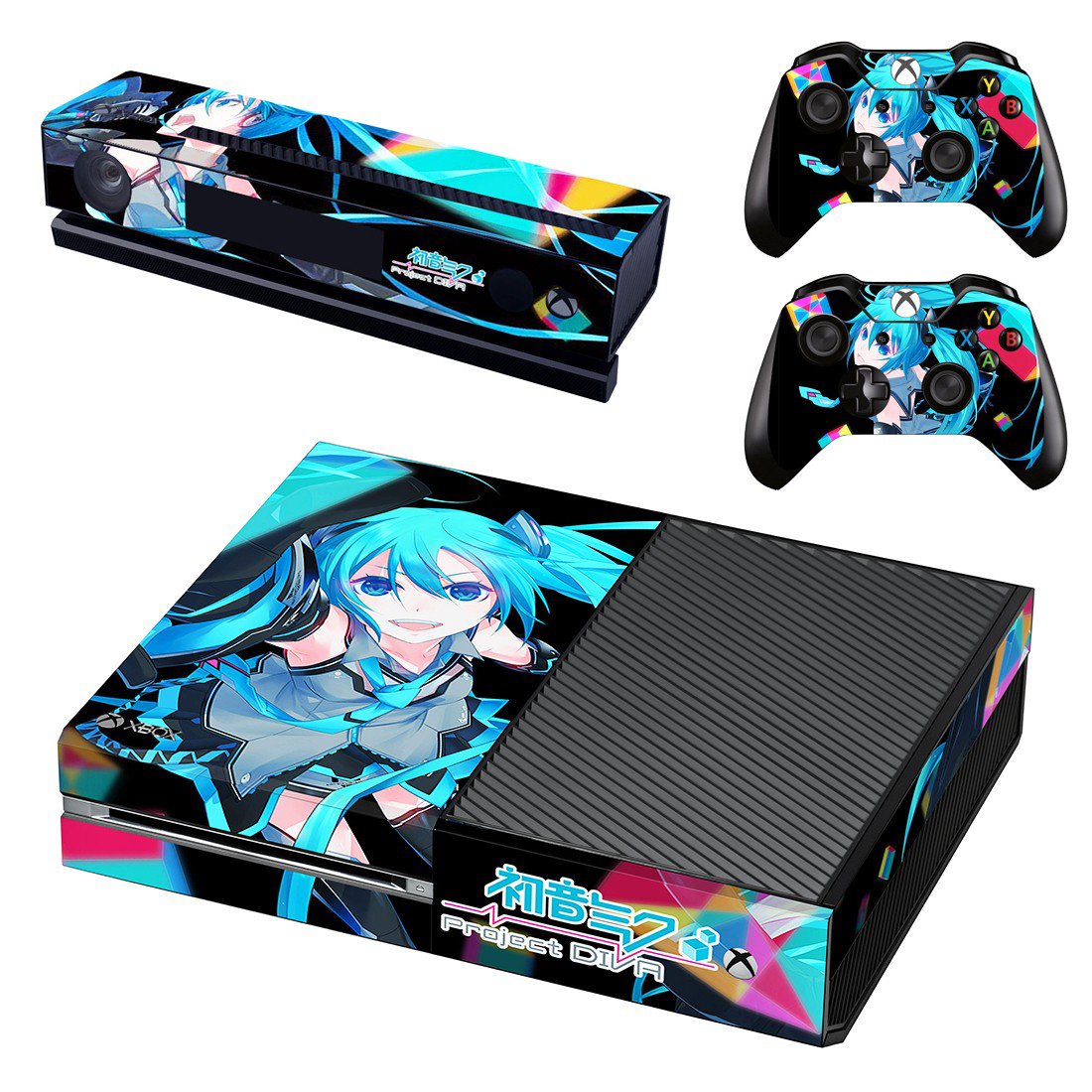 Hatsune Miku project diva skin decal for Xbox one console and controllers