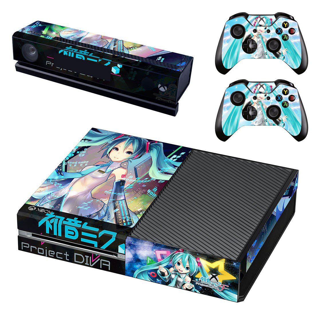 Hatsune Miku project diva skin decal for Xbox one console and controllers