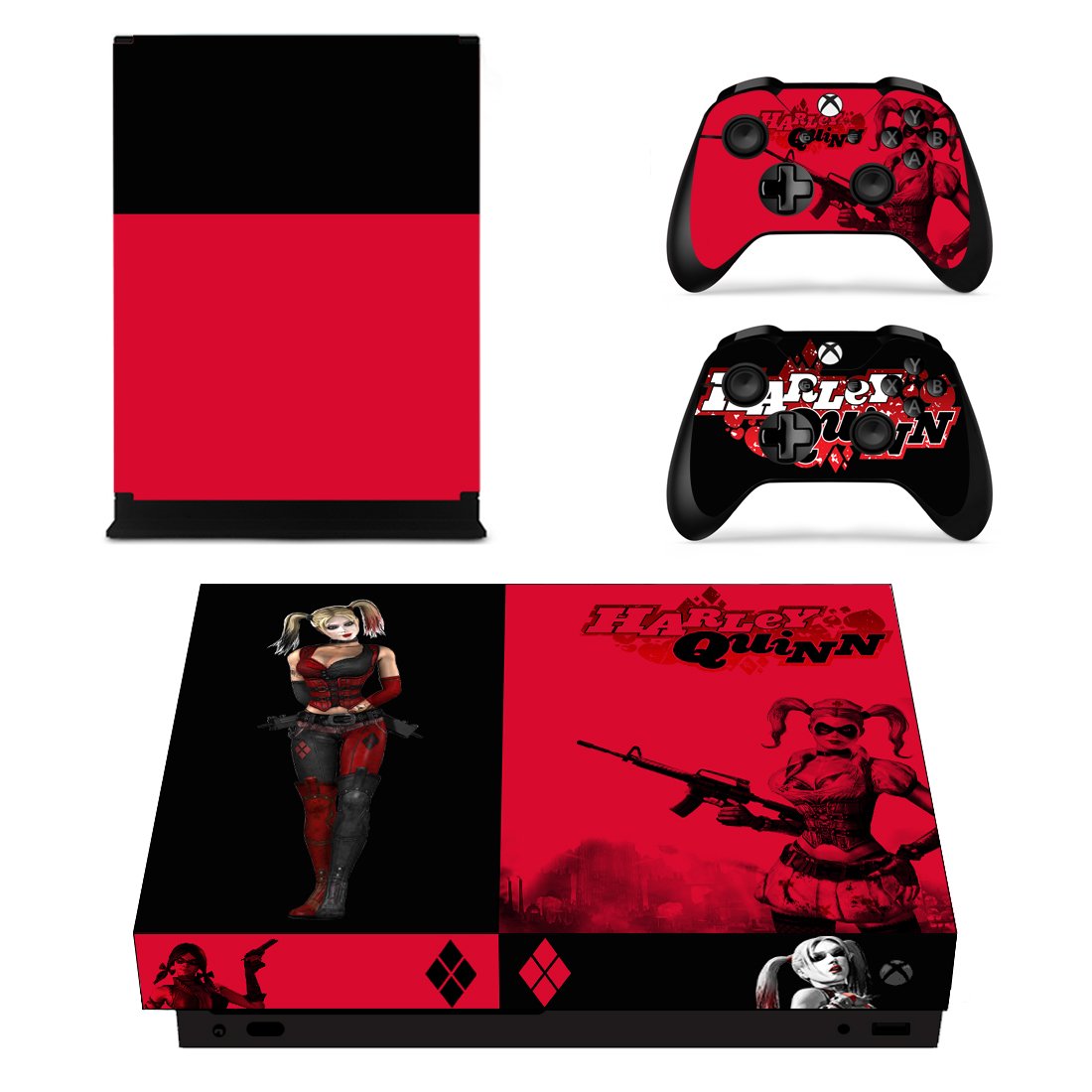 Harley Quinn skin decal for Xbox one console and controllers