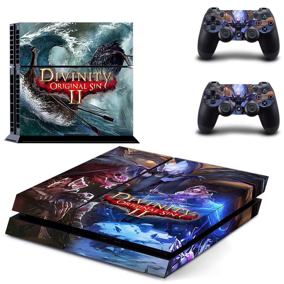 Divinity Original Sin 2 skin decal for PS4 PlayStation 4 console and 2 controllers
