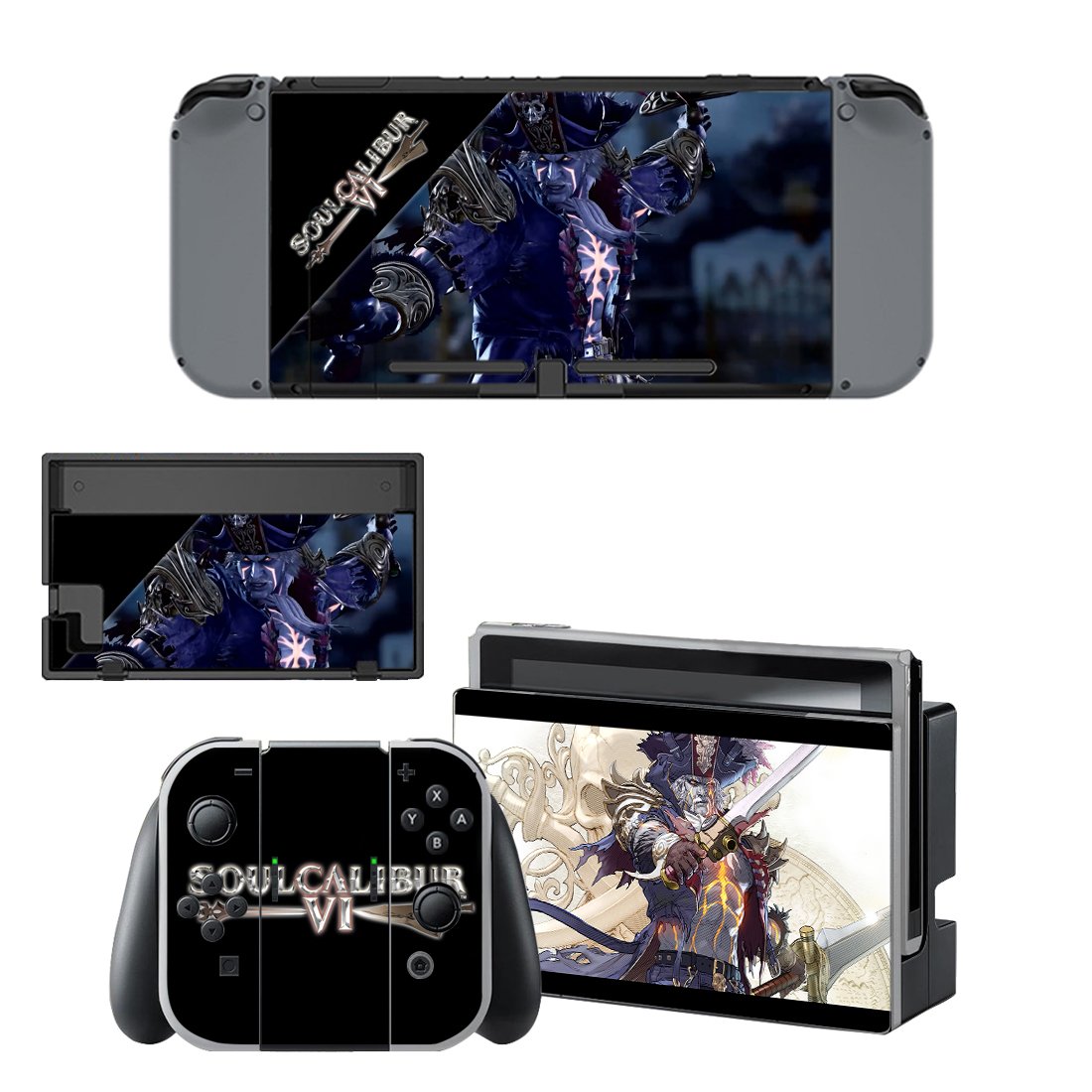 Soulcalibur 6 Nintendo switch console sticker skin
