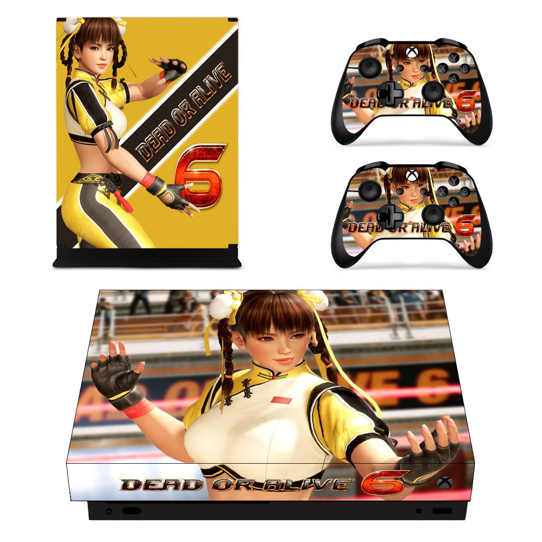 Dead or Alive 6 skin decal for Xbox one X console and controllers