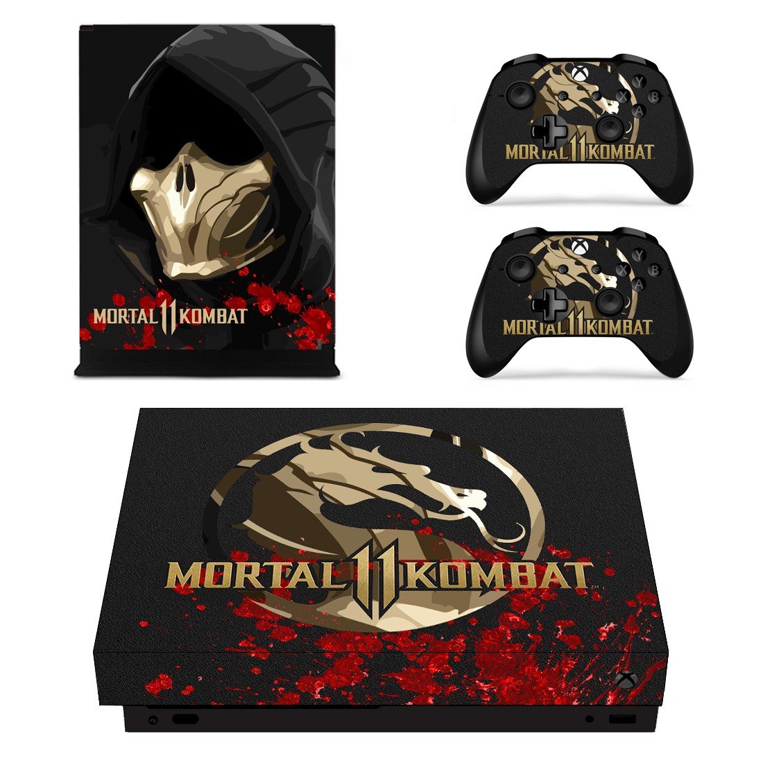 Mortal Kombat 11 skin decal for Xbox one X console and controllers