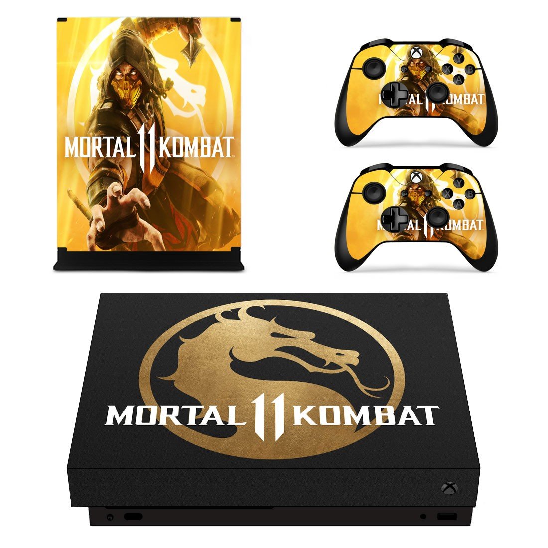 Mortal Kombat 11 skin decal for Xbox one X console and controllers