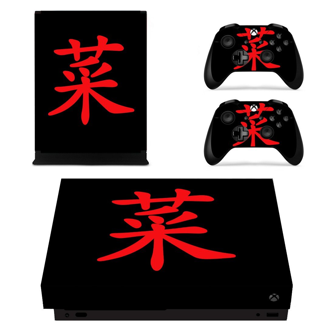 Wolf skin decal for Xbox one X console and controllers