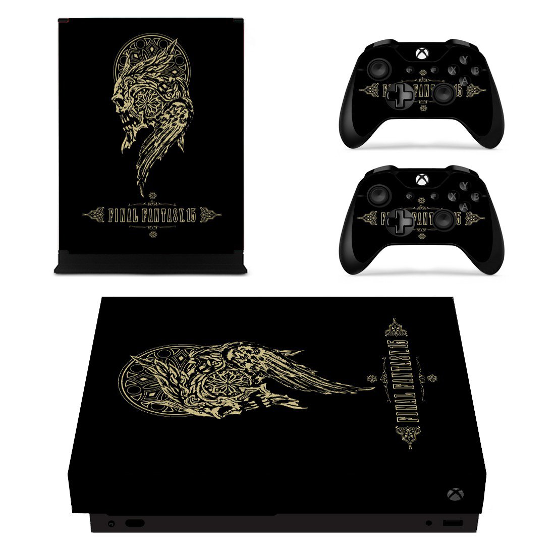 Final Fantasy 15 skin decal for Xbox one X console and controllers