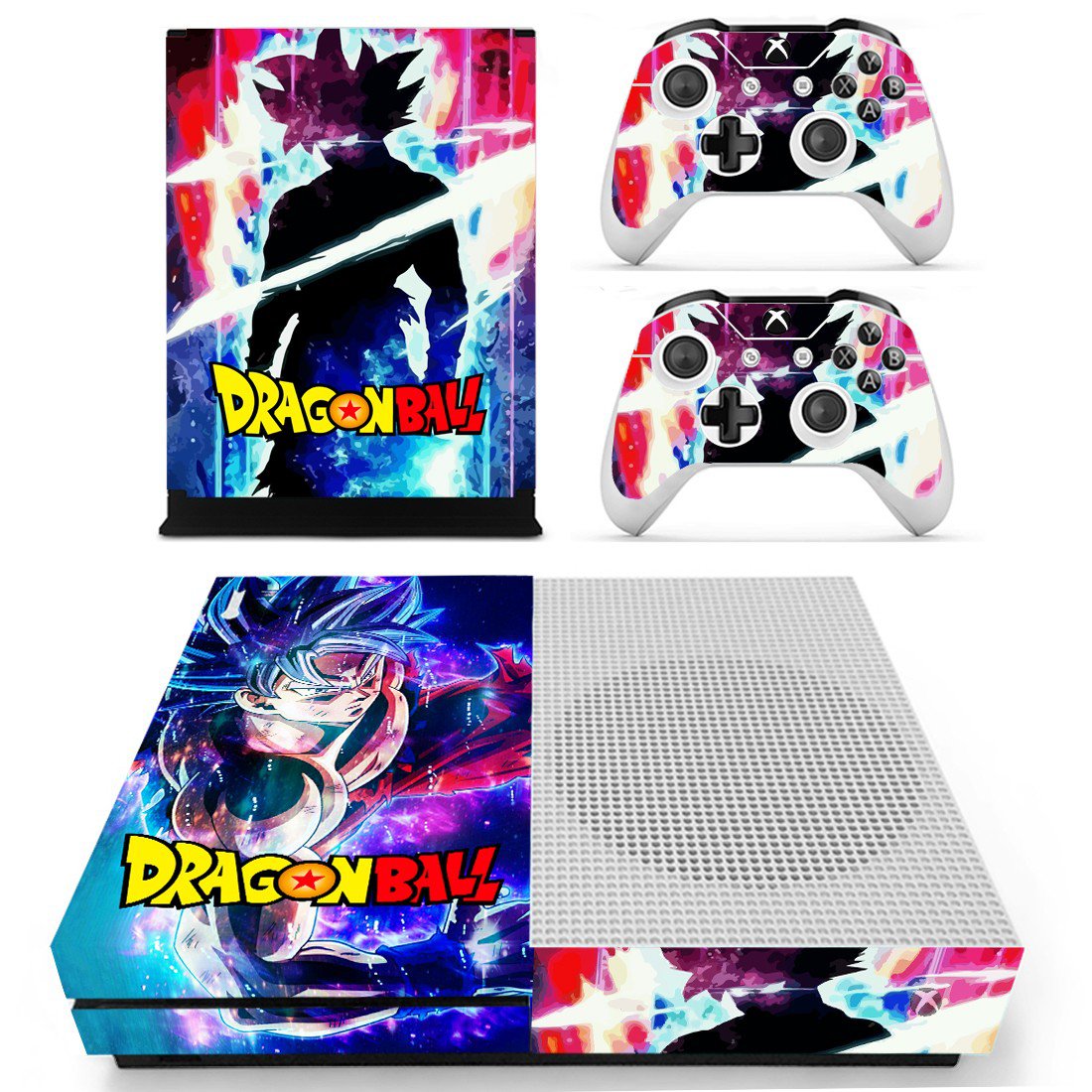 Dragon Ball skin decal for Xbox one S console and controllers