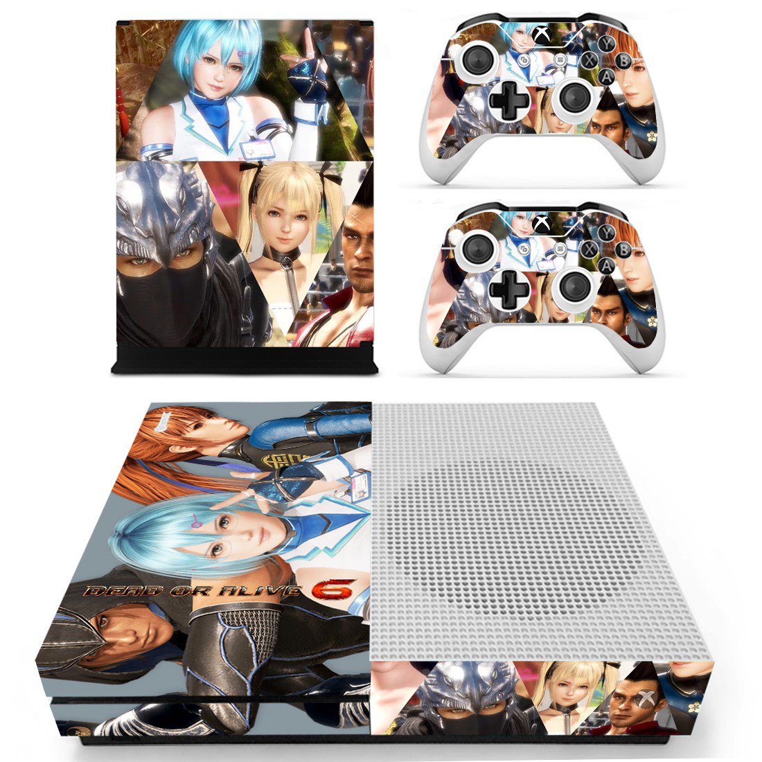 Dead or Alive 6 skin decal for Xbox one S console and controllers