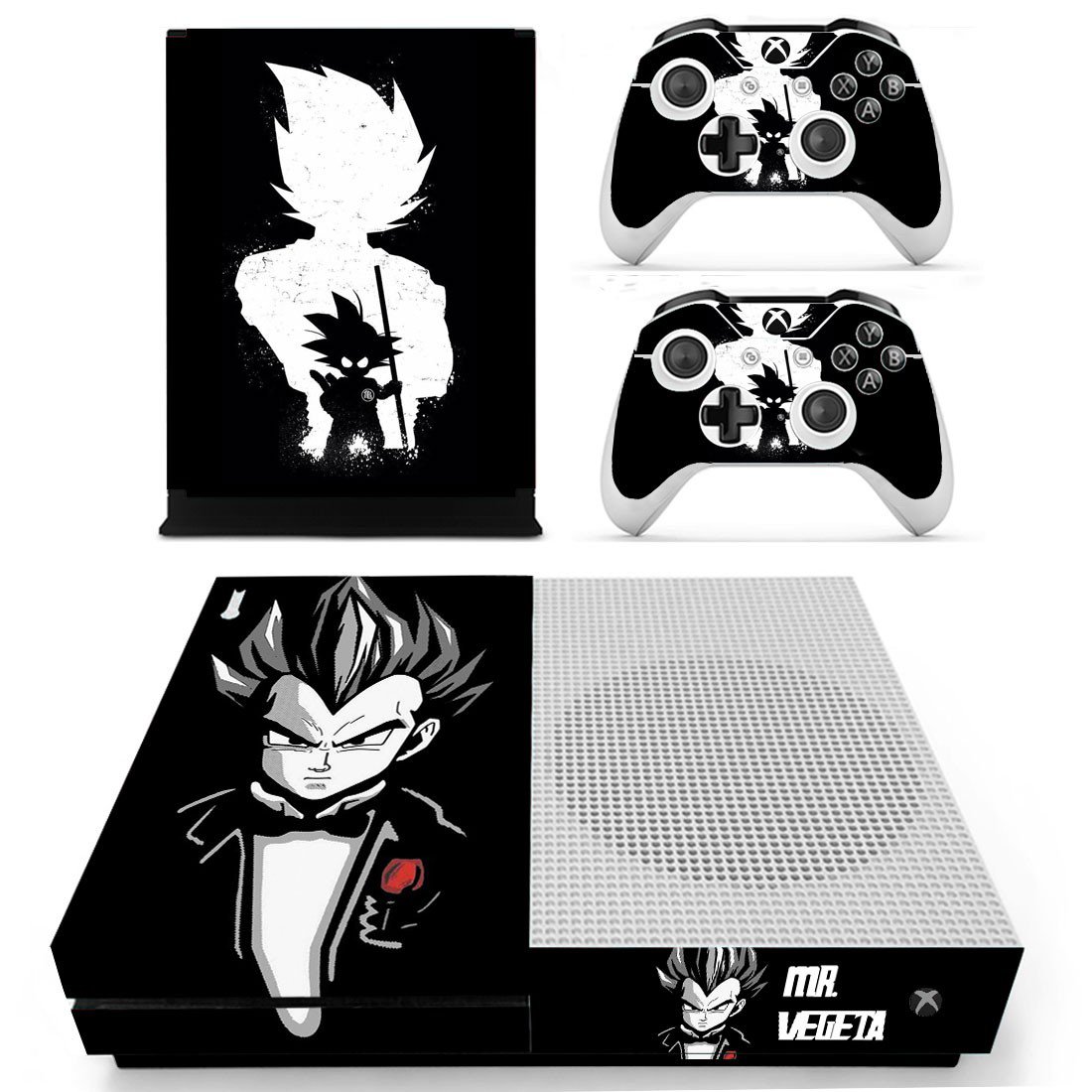 Dragon Ball skin decal for Xbox one S console and controllers