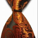 New Brown Paisley JACQUARD WOVEN Men's Tie Necktie